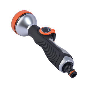 Car wash water gun thumb switch hand push water gun garden shower rubber eight function spray gun gardening watering tool