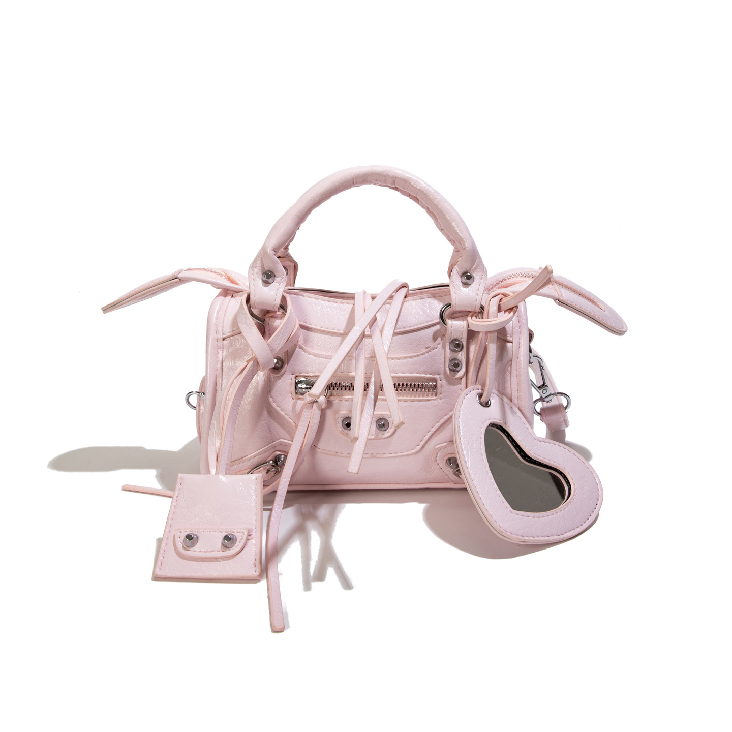 Niche design, cool and stylish women's handbag, 2024 cross-border new retro studded chic shoulder/crossbody bag.