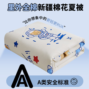100 Xinjiang Pure Cotton Summer Cool Quilt Pure Cotton Cotton Air-conditioning Quilt Summer Quilt Summer Thin Quilt Core Machine Washable