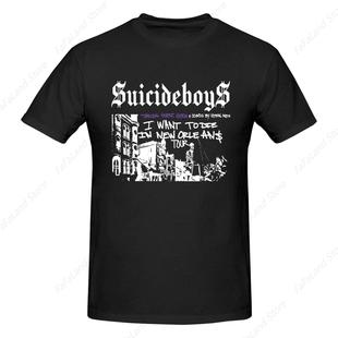 Suicide Music T-Shirt Cotton Man Music Short Sleeve Top