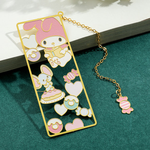 Melody Kulomi Best Friend Bookmark Metal Hollow Craft Creative Animation Bookmark Gift for Friends