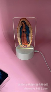 Трансграничный diy креативный подарок милые животные акриловые ночные фонари компании строительство школы сувенирная настольная лампа