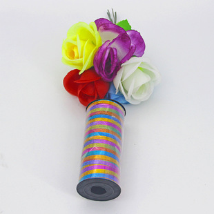Wedding decoration birthday decoration color 100 code laser balloon ribbon tie rope flash tie ribbon wholesale