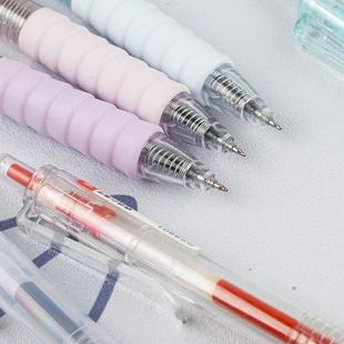 Color Cloud Grip Morandi Japanese Soft Grip Brush Press Gel Pen High Color Value ST Quick-drying Simple Sign Pen