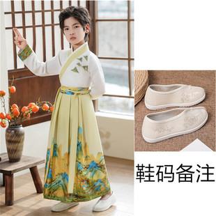 Детская роспись тушью Hanfu мальчиков и девочек