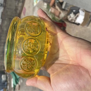 Factory direct supply gold ingot crystal office shop decorations opening gifts glass ornaments crystal cornucopia