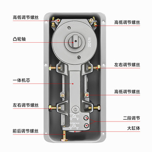 Glass Door Floor Spring H220 Heavy Duty N818 Framed Frameless Glass Door Shop Door Universal Floor Spring