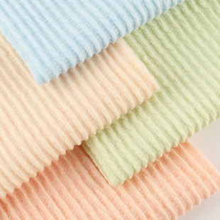 Factory supply cotton polyester jacquard wrinkled cloth spring and summer new 230g elastic texture men's T-shirt jacquard fabric
