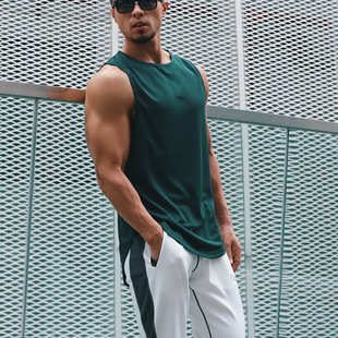 Summer Marathon Quick-drying Sports Vest Men's Sleeveless Waistcoat Running Training Basketball Loose Fitness Vest