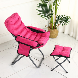 Lazy sofa dormitory computer chair bedroom leisure chair balcony folding single recliner back chair manufacturers wholesale