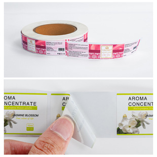 Waterproof Self-Adhesive Sticker Paper Custom Logo Sticker Custom Label Sticker Self-Adhesive Sealing Sticker Roll Printing