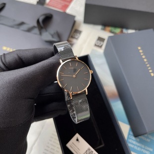 DW стиль королевский стол квадратный круглый 28mm32mm ультратонкий легкий, легкий и простой, повседневные женские кварцевые часы