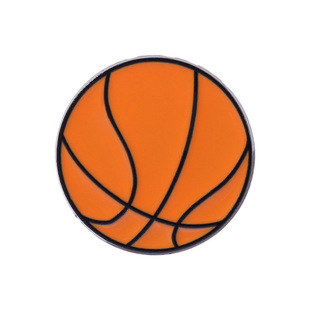 Cross-border e-commerce new sports series alloy brooch exquisite design football badminton shape paint badge