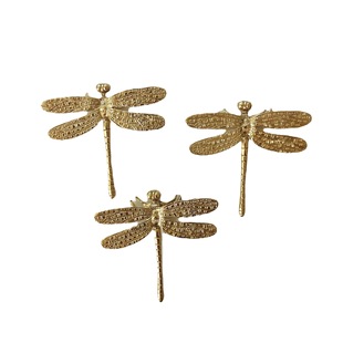 Brass Dragonfly Furniture Handle Handle Ceramic Accessories Furniture Accessories Background Wall Decoration