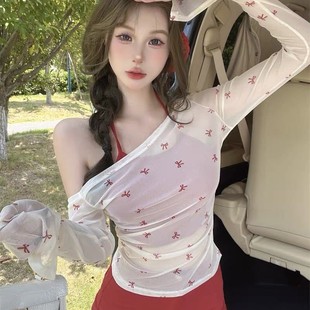 1820 # Spicy Spice Girl Butterfly Price Тонкий сетчатый солнцезащитный крем Женская сексуальная удобная повседневная дикая подделка два