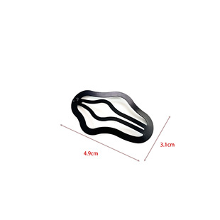Guangzhou thickened special-shaped BB clip Frosted Black thin triangle break clip diy headdress accessories hairpin bangs side clip