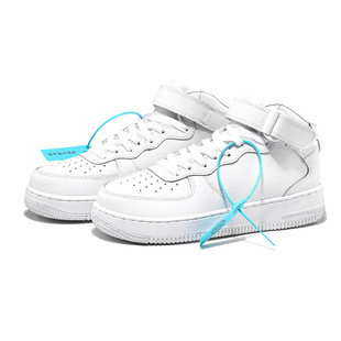 Air Force. No. 1 Blue and White Porcelain National Tide Putian Men's Shoes Official Flagship Store White Shoes Women's Autumn and Winter Thick Sneakers