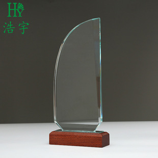 Solid Wood Base K9 Crystal Authorized Trophy Customized Creative Modeling Crystal Medal Student Graduation Souvenir Customized