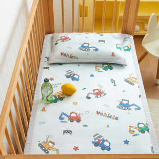 Class A baby bed mat ice silk cool feeling washing newborn baby bed mat kindergarten nap gift ice rattan mat