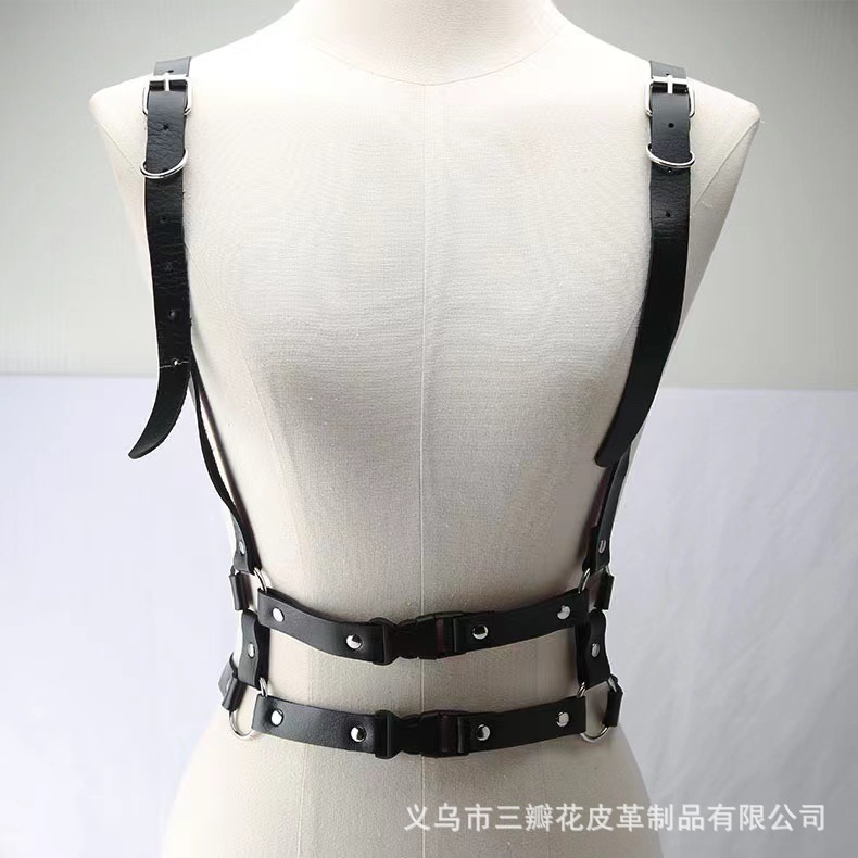Cross-Border Exclusive Sex Toys for Women, Hollow Leather Clothes, Bondage Corsets, Belts, Clothing Accessories