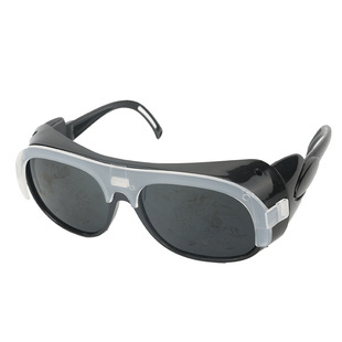 Equipped with leather face mask glasses welding glasses anti-welding slag splash impact goggles welder protective glasses