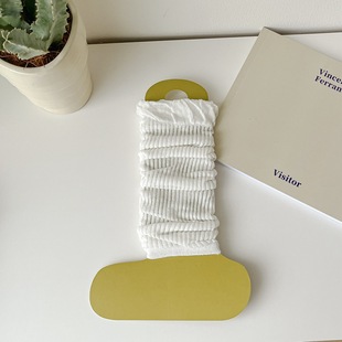 Thin stirrup sheath knitted leg cover women's Korean-style solid color calf socks spring and summer mesh