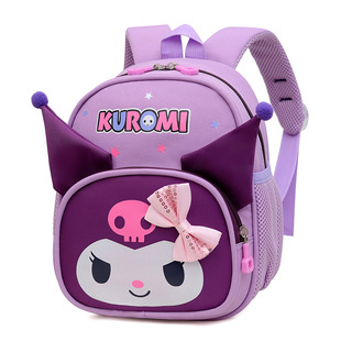 Детская школьная сумка, новый школьный рюкзак для детского сада Kuromi с героями мультфильмов, крутой легкий рюкзак с защитой позвоночника «Человек-паук»
