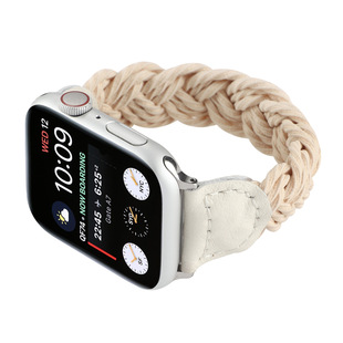 For Apple Watch Strap Apple Watch8 Elastic Strap iwatch9-1 Twist Rope Woven Strap