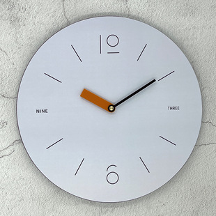 Cross-Border Hot Selling Modern Simple Scandinavian Silent Home Creative Decoration New Art Cream Living Room Wall Clock
