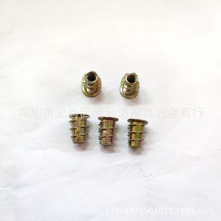 Thickened nut with inner and outer teeth Zinc alloy trapezoidal nut Inline nut m4m5m6m8m10 ghost nut