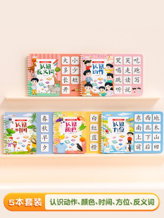 Genuine literacy Enlightenment game book Baby tearing book children's character recognition pictographic literacy card early education Velcro
