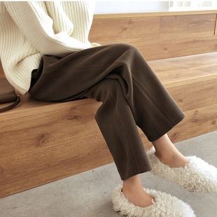 Thickened plus size women's clothing fat sister mm pants 2021 spring and autumn corduroy radish loose slimming grandma pants