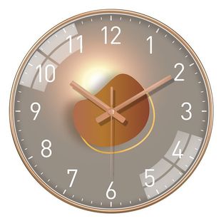 Factory Outlet Clock Sense Modern Simple Clock Wall Clock Living Room Art Internet Celebrity Fashion Light and Shadow Personalized Decorative Stone
