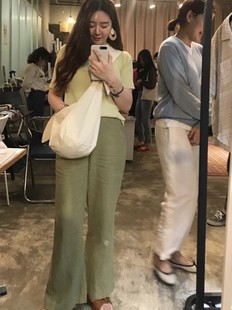 Korean Style Summer New Ins Blogger Recommends Canvas Shoulder Bag Lace-Up Knotted Dumpling Bag Cross-Body Bag Women's Chest Bag