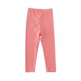 Girls' Leggings Children's Thin Trousers for Baby Girls Summer Outer Wear Modal Ankle-length Pants Korean Style 2024 New