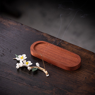Handmade Plum Blossom Ceramic Brush Rack Pen Shelf Tea Pet Insert Fragrant High Color Value Small Decorations Study Four Treasures Desktop Ornaments