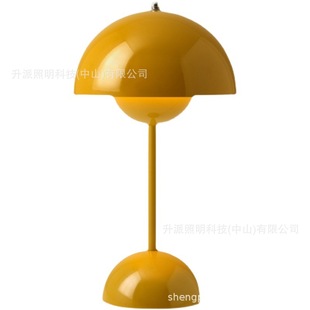 Nordic Mushroom Table Lamp Wireless Touch Bedroom Bedside Lamp Wedding Dowry Decoration Atmosphere Everlasting Lamp Desk Lamp
