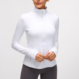 define yoga sports jacket female jinammonia stretch zipper running fitness yoga long-sleeved top coat female