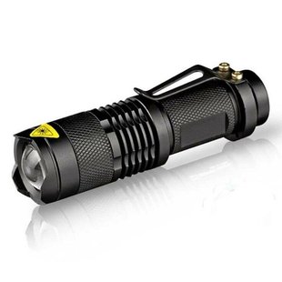 Strong light flashlight LED zoom mini flashlight outdoor lighting aluminum alloy flashlight SK68