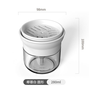Degent Press Bottle Kitchen Sub-packaging Box Presser Storage Rack Dishwashing Vegetable Basin Soap Dispenser Sub-packaging Bottle Sponge