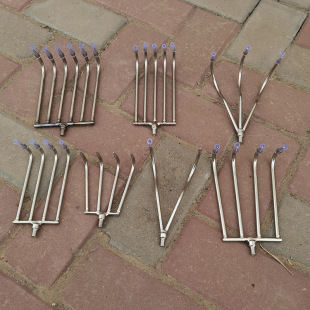 Water grass hook fishing weeding pull grass hook wild fishing grappling hook stainless steel water grass rake