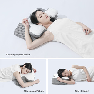 Wholesale cross-border memory foam pillow home gift sleep aid memory rebound neck pillow zero pressure side sleeping pillow