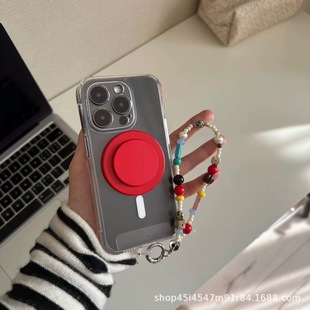 Red Riding Book Same Style Color Ins Handmade Homemade Beaded Mobile Phone Chain Camera ccd Hanging Chain Cute Niche Lanyard Women