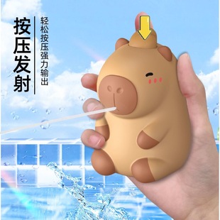 New Dolphin Door Kapibala Small Water Gun Boys and Girls Small Gift Children Capybara Lala Press Water Gun