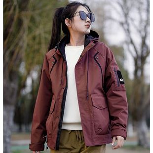 New Spring and Autumn Outdoor Functional Style Hooded Jacket Jacket Overcoat Workwear Casual All-match Trendy Thin Jacket