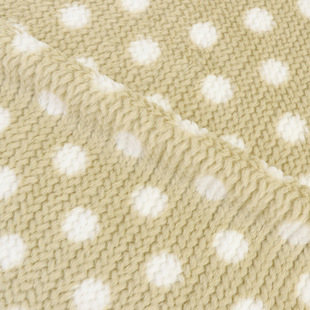 Factory in stock wheat rabbit dot flannel fabric autumn and winter shoe material pillow home supplies fashion women's clothing fabric
