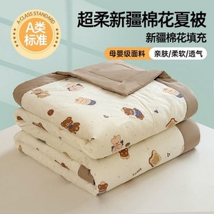 Class A Mother and Child Xinjiang Pure Cotton Summer Cool Quilt Summer Thin Air Conditioning Quilt Student Dormitory Air Conditioning Quilt Core Machine Washable A