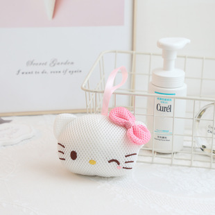 in stock Cartoon Cute Patrick Gui Dog Kulomi melody Bubble Bath Ball Stereo Wipe Strap Sling