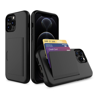 Amazon Hot for iPhone13 Mobile Phone Protective Case Creative Flip Card 2-in -1 Apple 6.1