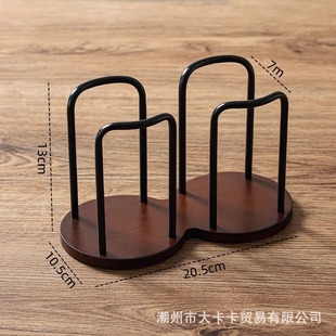 High-grade Solid Wood Household Water Cup Storage Rack Light Luxury Office Disposable Paper Cup Picking Rack High-value Cup Picking Rack